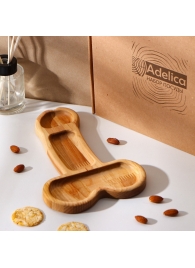 Деревянное блюдо для подачи в форме члена (25 х 16,5 х 1,7 см) - Сима-Ленд - купить с доставкой в Йошкар-Оле