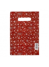 Красный подарочный новогодний пакет с вырубной ручкой (20х30 см) - Сима-Ленд - купить с доставкой в Йошкар-Оле