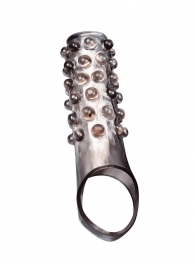 Дымчатая насадка на пенис с выпуклостями - 11 см. - Sex Expert - в Йошкар-Оле купить с доставкой