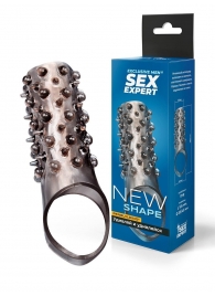 Дымчатая насадка на пенис с шипами и выпуклостями - 12,5 см. - Sex Expert - в Йошкар-Оле купить с доставкой