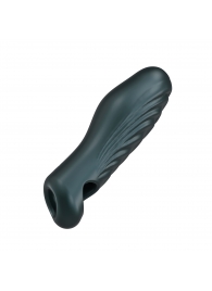 Серая силиконовая насадка на пенис с подхватом Manwan Ryzer - Manwan - в Йошкар-Оле купить с доставкой