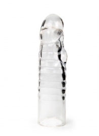 Прозрачная закрытая насадка на член - 15 см. - Sex Expert - в Йошкар-Оле купить с доставкой