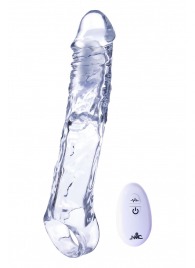 Прозрачная насадка-удлинитель Length Enhancer With Bullet с подхватом - 22,3 см. - NMC - в Йошкар-Оле купить с доставкой