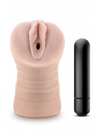 Телесный мастурбатор-вагина Ayumi с вибрацией - Blush Novelties - в Йошкар-Оле купить с доставкой