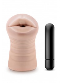 Телесный мастурбатор-ротик Nicole Vibrating Masturbator - Blush Novelties - в Йошкар-Оле купить с доставкой