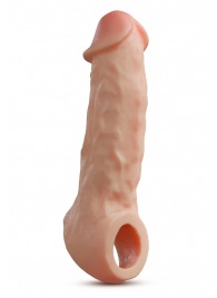 Телесная насадка-удлинитель Intrepid 9.25 Inch Realistic Penis Extender Sleeve - 23,5 см. - Blush Novelties - в Йошкар-Оле купить с доставкой