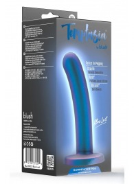 Синяя насадка с гладкой поверхностью Surrender 5.75 Inch Intermediate Pegging Dildo - 14,6 см. - Blush Novelties - купить с доставкой в Йошкар-Оле