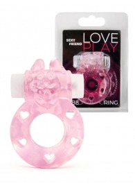 Розовое эрекционное виброкольцо в форме зайчика - 1137 - в Йошкар-Оле купить с доставкой