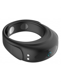 Черное эрекционное виброкольцо на ремешках - Boys of Toys - в Йошкар-Оле купить с доставкой