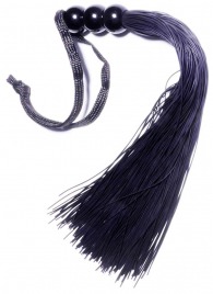 Черная силиконовая плетка - 25,4 см. - Boys of Toys - купить с доставкой в Йошкар-Оле