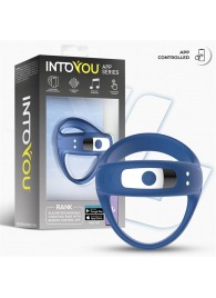 Синее интерактивное эрекционное виброкольцо Rank - Intoyou - в Йошкар-Оле купить с доставкой