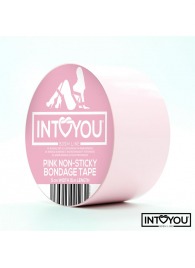 Розовый скотч для фиксации Non-Sticky Bondage Tape - 15 м. - Intoyou - купить с доставкой в Йошкар-Оле