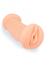 Телесный двусторонний мастурбатор с вибропулей и эрекционными кольцами в комплекте - Sexy Girl - в Йошкар-Оле купить с доставкой