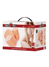 Телесный мастурбатор Liora с 2 любовными тоннелями - Baile - в Йошкар-Оле купить с доставкой