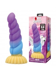 Силиконовый фантазийный фаллоимитатор Unicorn - 22 см. - Baile