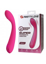 Розовый массажёр с мощной вибрацией Jessica - 15,8 см. - Baile