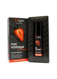 Жидкий вибратор Orgie High Voltage Strawberry - 15 мл. - ORGIE - купить с доставкой в Йошкар-Оле