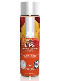 Лубрикант на водной основе с ароматом персика JO Flavored Peachy Lips - 120 мл. - System JO - купить с доставкой в Йошкар-Оле