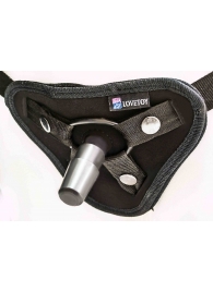 Страпон с 2 насадками и вибрацией UniStrap - 19 и 12 см. - LOVETOY (А-Полимер) - купить с доставкой в Йошкар-Оле