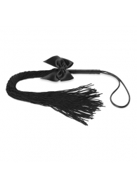 Чёрная плётка Lilly Whip Bijoux - Bijoux Indiscrets - купить с доставкой в Йошкар-Оле