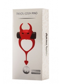Красное эрекционное кольцо в форме дьяволенка DEVOL COCKRING - Adrien Lastic - в Йошкар-Оле купить с доставкой