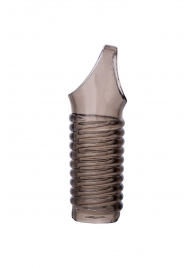 Дымчатая насадка с рёбрышками и подхватом мошонки ToyFa XLover - 12,5 см. - ToyFa - в Йошкар-Оле купить с доставкой