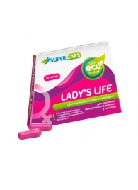 Возбуждающие капсулы Ladys Life - 14 капсул (0,35 гр.) - SuperCaps - купить с доставкой в Йошкар-Оле