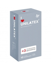 Презервативы с точками Unilatex Dotted - 12 шт. + 3 шт. в подарок - Unilatex - купить с доставкой в Йошкар-Оле