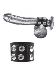 Ремень на член и мошонку 1.5  Cock Ring With Ball Strap - BlueLine - купить с доставкой в Йошкар-Оле