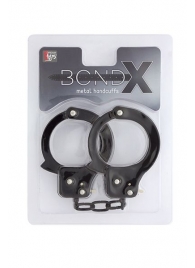 Чёрные наручники из листового металла BONDX METAL CUFFS BLACK - Dream Toys - купить с доставкой в Йошкар-Оле