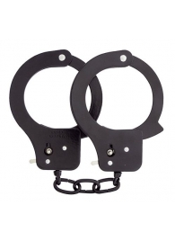 Чёрные наручники из листового металла BONDX METAL CUFFS BLACK - Dream Toys - купить с доставкой в Йошкар-Оле