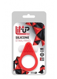 Красное эрекционное кольцо LIT-UP SILICONE STIMU RING 1 RED - Dream Toys - в Йошкар-Оле купить с доставкой