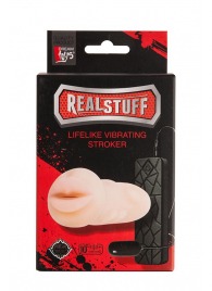 Мастурбатор-ротик с вибрацией REALSTUFF VIBRATING MASTURBATOR MOUTH - Dream Toys - в Йошкар-Оле купить с доставкой