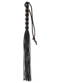 Чёрная мини-плеть из резины Rubber Mini Whip - 22 см. - Blush Novelties - купить с доставкой в Йошкар-Оле