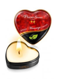 Массажная свеча с нейтральным ароматом Bougie Massage Candle - 35 мл. - Plaisir Secret - купить с доставкой в Йошкар-Оле