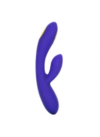 Фиолетовый вибратор с функцией электростимуляции Intimate E-Stimulator Dual Wand - 21,5 см. - California Exotic Novelties - купить с доставкой в Йошкар-Оле