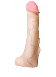 Реалистичная насадка с мошонкой REAL Standard - 18 см. - LOVETOY (А-Полимер) - купить с доставкой в Йошкар-Оле