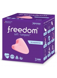 Женские гигиенические тампоны без веревочки FREEDOM normal - 3 шт. - Freedom - купить с доставкой в Йошкар-Оле