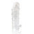 Закрытая прозрачная рельефная насадка Crystal sleeve - 13 см. - Erowoman-Eroman - в Йошкар-Оле купить с доставкой
