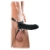 Чёрный полый страпон 7  Silicone Hollow Strap-On - 18 см. - Pipedream - купить с доставкой в Йошкар-Оле