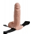 Телесный перезаряжаемый вибрострапон 7  Hollow Rechargeable Strap-on with Balls - 20,3 см. - Pipedream - купить с доставкой в Йошкар-Оле