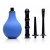 Анальный душ с 3 насадками Premium One-way Valve Anal Douche Set - XR Brands - купить с доставкой в Йошкар-Оле