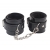 Черные оковы на ноги Obey Me Leather Ankle Cuffs - Chisa - купить с доставкой в Йошкар-Оле