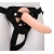 Телесный страпон на черных трусиках STRAP ON REAL DILDO - 20 см. - Dream Toys - купить с доставкой в Йошкар-Оле