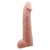 Телесная реалистичная насадка-удлинитель на пенис - 21 см. - Baile - в Йошкар-Оле купить с доставкой