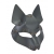 Серая маска Wolf с клепками - Sitabella - купить с доставкой в Йошкар-Оле