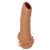 Телесная насадка с усиками и открытой головкой Nude Sleeve M - 12 см. - KOKOS - в Йошкар-Оле купить с доставкой