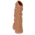 Телесная насадка с венками и открытой головкой Nude Sleeve S - 10 см. - KOKOS - в Йошкар-Оле купить с доставкой