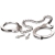 Металлические наручники Metal Leg Cuffs - Pipedream - купить с доставкой в Йошкар-Оле