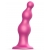 Розовая насадка Strap-On-Me Dildo Plug Beads size L - Strap-on-me - купить с доставкой в Йошкар-Оле